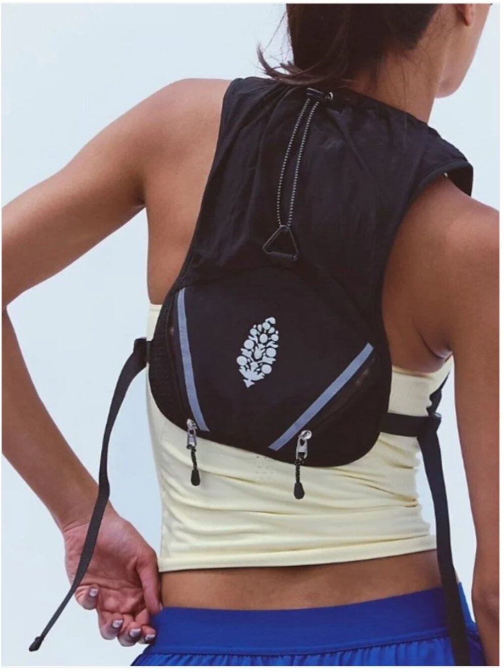 Free People NWT Movement Hiking Or Running Vest Backpack Black